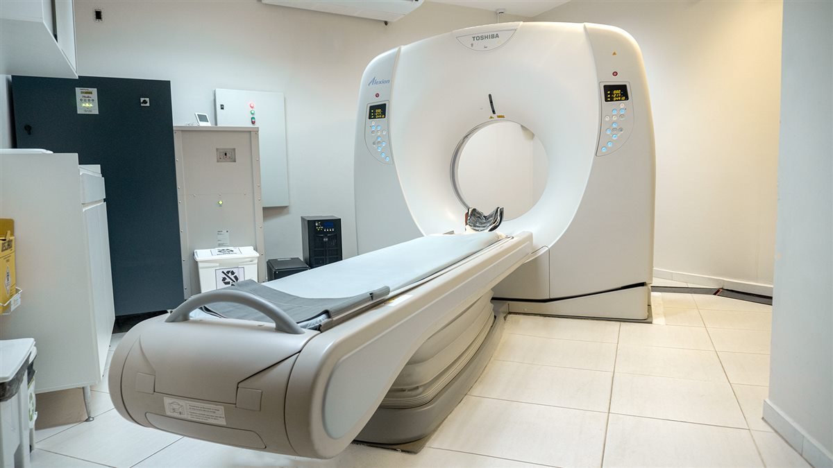 Sala de tomografia da Med&Imagem